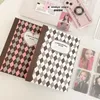 Anteckningar Minkys Retro Rhombus A5 Kpop Pocard Binder Collect Book Idol Po Card Album Kawaii Stationery 230503