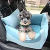 Transportör med säkerhets husdjursbilar booster säte med säkerhet husdjur bilstol kudd utomhus resande korgväska husdjur bil