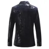 Herrenanzüge Herren Business Casual Stamping Blumendruck Slim Fashion Anzug Mantel / Hochwertige große männliche Blazer Jacke