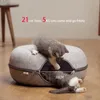 Mats Donut Pet Cat Tunnel Interactive Play Toy Toy Cat Bed Dual Use Faretti Tunnel Letti di coniglio Tunnel Indoor Toys Cats House Kitten Training Toy Toys
