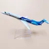 Modelo de avión 16 cm Aleación Metal Air AERO MONGOLIA ERJ ERJ145 JU-1800 Airlines Modelo fundido a presión Modelo de avión con soporte Regalos de avión 230503