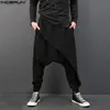 Pantaloni INCERUN Uomini Cavallo Profondo Pantaloni Pantaloni Harem Pantaloni Da Uomo Elastico In Vita Allentato Baggy Casual Plus Size Marchio di Abbigliamento Hombre 2020