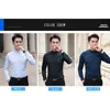 Men's Casual Shirts BROWON Brand Men Shirts Business Long Sleeve Stand Collar Cotton Male Shirt Slim Fit Designs Men's Fahion 230503