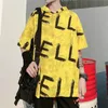 Heren t shirts 2023 Zomer Koreaanse stijl gelukkige geprinte korte mouw hiphop casual tops streetwear