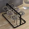 Tools Iron Art Cup Holder Drain Kitchen Storage Rack For Living Room Coffee Table Desktop Tea Glass Rack Creative Drop Shopping K152