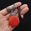 Pendant Necklaces Natural Stone Necklace Water Drop Shape Agates For Women Making Men DIY Jewerly