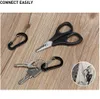 5 PCSCarabiners 6pcs Carabiner Keychain Key Chain Fishing Carabiners Small Carabiner for Bag Snap Hook Outdoor Camping Multi Tool Key Chain P230420