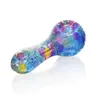 Latest Colorful Freezable Pipes Pyrex Thick Glass Smoking Tube Handpipe Portable Handmade Dry Herb Tobacco Oil Rigs Filter Bong Hand Cigarette Holder DHL