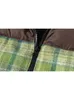 Parkas 2022 Women's Winter Jacket Streetwear Zipper Plaid Kontrast Färg vadderad kappa varm femme parka grön mujer långärmad kläder