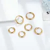 Boucles d'oreilles créoles bijoux fantaisie petit rond pour hommes et femmes pendentif en acier inoxydable Mujer Aretes Cartilage Piercing en gros