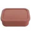 Servis uppsättningar silikonbehållare små bento box barn lunchlådor prep delad måltid behållare