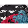 Ropa étnica Kimono japonés bata suelta Hanfu hombres y mujeres pareja capa camisa corta Haori Yukata Harajuku cárdigan ropa de calle Retro