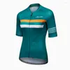 Jackets de corrida Santic Summer Women Pro Fit Cycling Jersey Size Road Road Mountain MTB Bike Bicycle Slave Shirts Tops