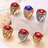 Anillo de ágata con piedras preciosas estilo hip hop JXX, joyería de nuevo estilo, diseños de anillos personalizados de oro y acero inoxidable para niños