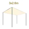 Ombra Cortile Decking Patio esterno Tenda da sole impermeabile resistente all'usura Vela parasole Poliestere Blocco UV Protezione solare Tettoia Facile installazione