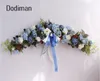 Decorative Flowers & Wreaths 60cm Artificial Garland Door Lintel European Rose Wall Hanging Wedding Arrangement For Home Decor Mirror Flower