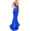 Robe de Soiree Side Split Evening Jurken Long Backless Prom Dresses Mermaid Vestido de Fiesta de Boda