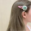 Tasarımcı Kız Saç Klipler Ayçiçeği Kids Saç Pençeleri Retro Barrettes Bayanlar Basit Kişilik Lüks Mektubu Saçclip Moda Saç Aksesuarları 2 Renk