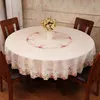 Tovaglia Elegante Tovaglia Rotonda Tessuto El Simple Grandi Fiori Banchetto di Lusso Toalha De Mesa Tessili per la casa EB50ZB