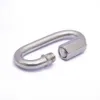 5 PCS Karabiner Schnellglieder Sicherheitskarabiner mit Schraubverschluss Edelstahl Outdoor Camping Wandern Schlüsselbund Karabinerhaken Haken Wasserkocher Schnalle Kette P230420