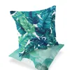 Kuddefodral Fashion Trend Color Teal Blue Double-Sided Printing Square Pillow Case Home Decoration Car SOFA CUSHION COVER COJINES PODUSZKA