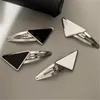 Designer Triangle Hairpin New Fashion Hair Clips Womens Barrettes Metal Letter girl Hairclip Gioielli di alta qualità