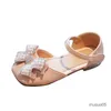 Baby Girls Leather Summer Sole Children Söta prinsessor Mjuka botten sandaler