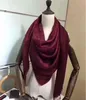 2023 Fashion mens designer scarf 100% cotton jacquard womens scarves Double-sided color-blocking fringed edges Size 140cmX140cm