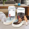 Feeding Automatic Cat Dog Feeder Waterer Pet Food Dispensers for Dog Cat 3.8L Large Capacity Cat Water Bowl Pet Drinker Dog Accessories