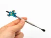 Métal Cartoon Dabber cire dab outil outils de dabbing en acier inoxydable pour fumer quartz banger verre bong plates-formes pétrolières