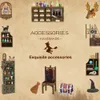 ドールハウスのアクセサリーchutbee diy book nook kit miniature dollhouse book nook touch lights with hurniture for Christmas Gifts Magic Pharmacist 230503