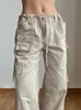 Shorts s shorts weekeep bolso de retalhos de retalhos retos calças cáqui leves cargo casual de baixa qualidade para mulheres harajuku 2000s jacging macing 230503