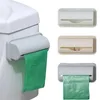 Estantes de baño, bolsas de basura, caja de almacenamiento, dispensador de basura para cocina, soporte de comestibles montado en la pared, contenedor de plástico 230503