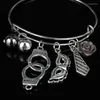 Braccialetti con ciondoli 50 Cinquanta Sfumature di Grigio Bracciale Maschera Misteriosa Manette per la Libertà Braccialetti Bijoux Braccialetti Regolabili Pulsera