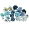 Decorative Flowers 20Pcs Modern Faux Flower Anti-fade Lightweight Fake Head Beautiful Corsage Artificial