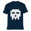 Magliette da uomo Scopilgrim Pixel Skull Camicia a maniche corte Regalo Slim Comodo stile estivo Taglia sopra S-5XL Originale lavorato a maglia