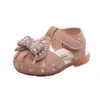 Athletic Outdoor Baby Girls Summer First Walkers Breattable Princess Sandaler Nya utskärningar Sweet Bownot Shoes