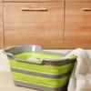 Basins Silicone Foldable Baby Take a bath Bathtub NonSlip Foot Bath Bucket Folding Portable Pet Dog Cat Bathtub Bathroom Laundry Baske