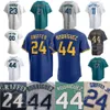 2024 Personalizado S-4XL 24 Ken Griffey Jr. Jerseys 34 Felix Hernandez 11 Edgar Martinez 17 Mitch Haniger 44 Rodrlguez 51 Suzuki Ichiro Jersey