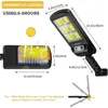 UMLIGHT1688 Solar Street Lights Outdoor Waterfof Motion Sensor Wall LED -Lampe mit 3 Leuchtmodus Solar -Antrieblichter für GARDE1704671