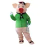 Green Clothes Pig Mascot Costumes Cartoon Severl Halloween födelsedag Helt ny