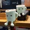 Kissen Kreative Latte-Form Kissen Niedliche japanische Matcha Latte Cup Puppenfiguren Mädchen Geburtstagsgeschenke Dekoration Haushalt