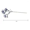 装飾的な花Leucospermum人工花短い枝カニ爪3フォーク植え付けピンキンホームシミュレーション