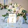 Party Favor 10sts Rose Gold Heart Form Wedding Seat Tabell Number Clip Metal Po Home Decor Message Board Holder Decoration