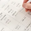 Notatniki codzienne cotygodniowe comiesięczne planner programu notebooka