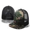 Blanco mesh honkbal caps sport camo mannen dames zomer snapback bot hiphop sport outdoor hoeden