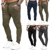 Herenbroek mannen slanke casual gewone lange sport lopende broeken joggingbodems