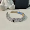 Glinsterende Crystal Designer Hoofdbanden Driehoek Icoon Haarband Volledige Diamond Letter Haar Hoepel Sieraden