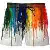 Shorts pour hommes Peinture art impression 3D maillots de bain pour hommes shorts de bain troncs shorts de plage pantalons de natation maillots de bain hommes course sport 230503