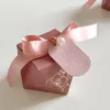 Gift Wrap Box Diamond Shape Paper Candy es Chocolate Packaging Wedding Favors for Guests Baby Shower Birthday Party 230504